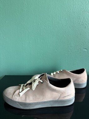 Lanvin brushed suede low top sneaker men
